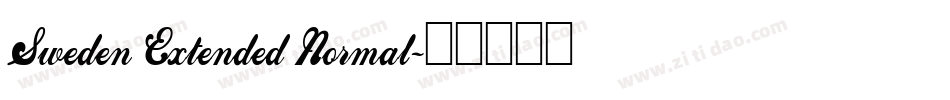 Sweden Extended Normal字体转换